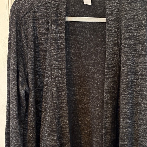 Zenergy Soft Essentials Open-Front Dark Gray Cardigan size 2/L (12-14) - Picture 3 of 10